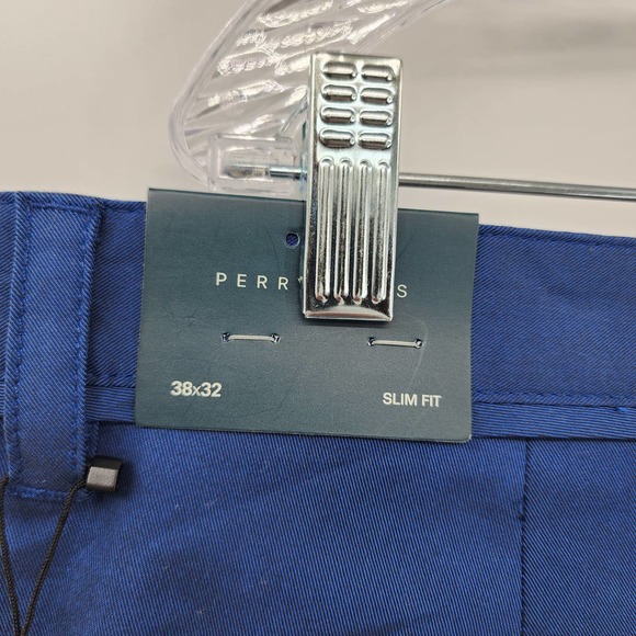 Perry Ellis Twilight Blue Slim Fit Pants 38x32 NWT - Picture 3 of 7